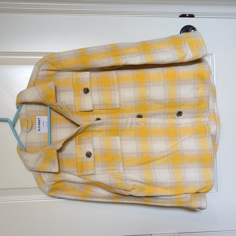 NWT Yellow Plaid Old Navy Shacket